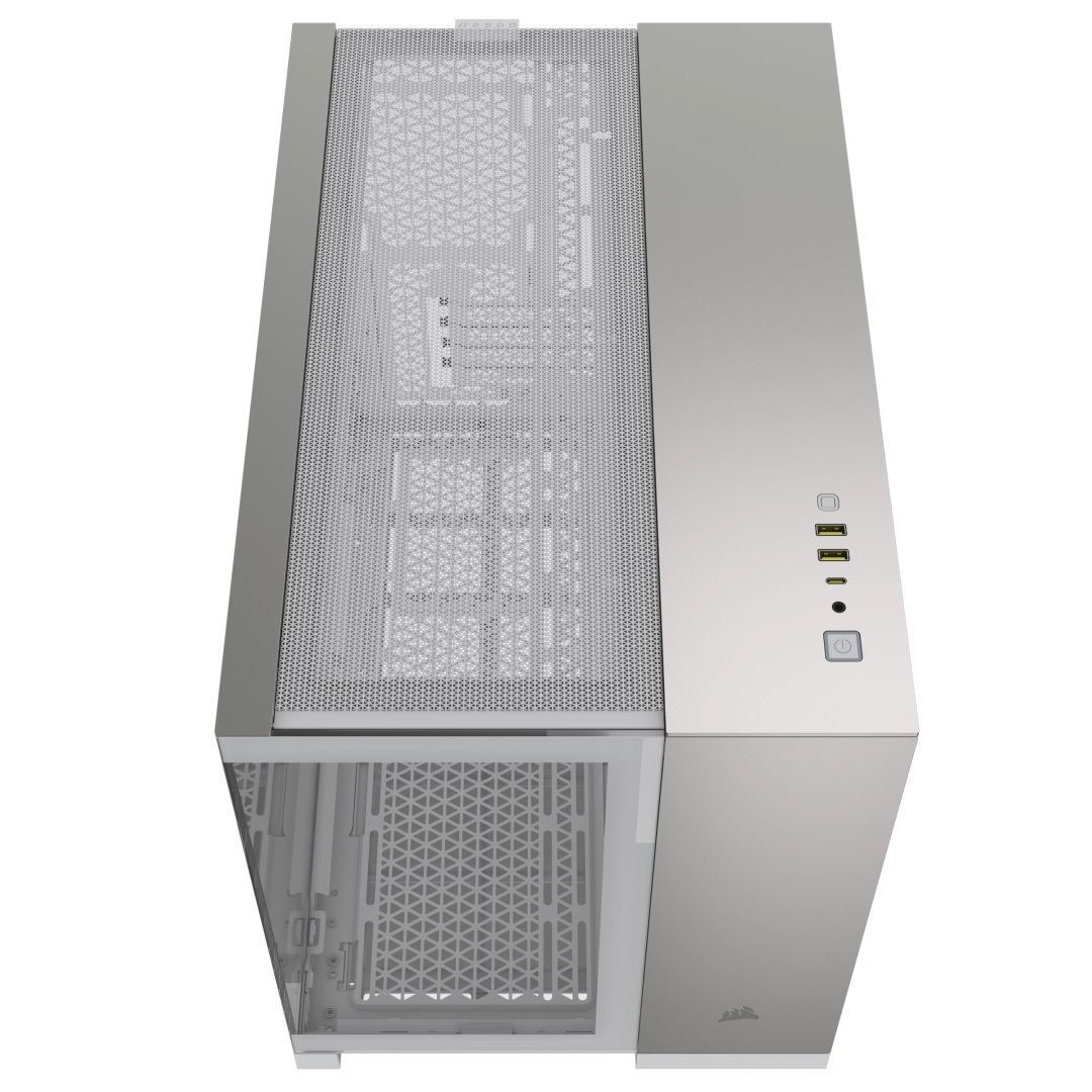 Corsair 2500X Tempered Glass White/Satin Gray Alloy Corsair 2500X Tempered Glass White/Satin Gray Alloy