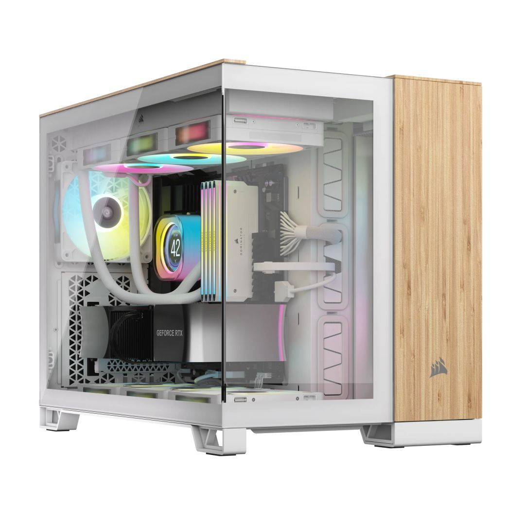 Corsair 2500X Tempered Glass White/Bamboo Corsair 2500X Tempered Glass White/Bamboo