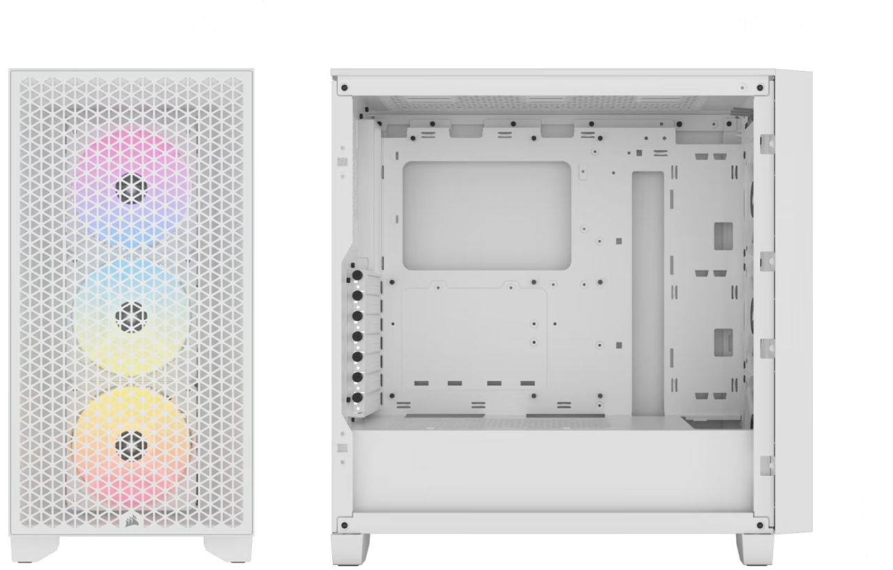 Corsair 3000D RGB Airflow Tempered Glass White Corsair 3000D RGB Airflow Tempered Glass White