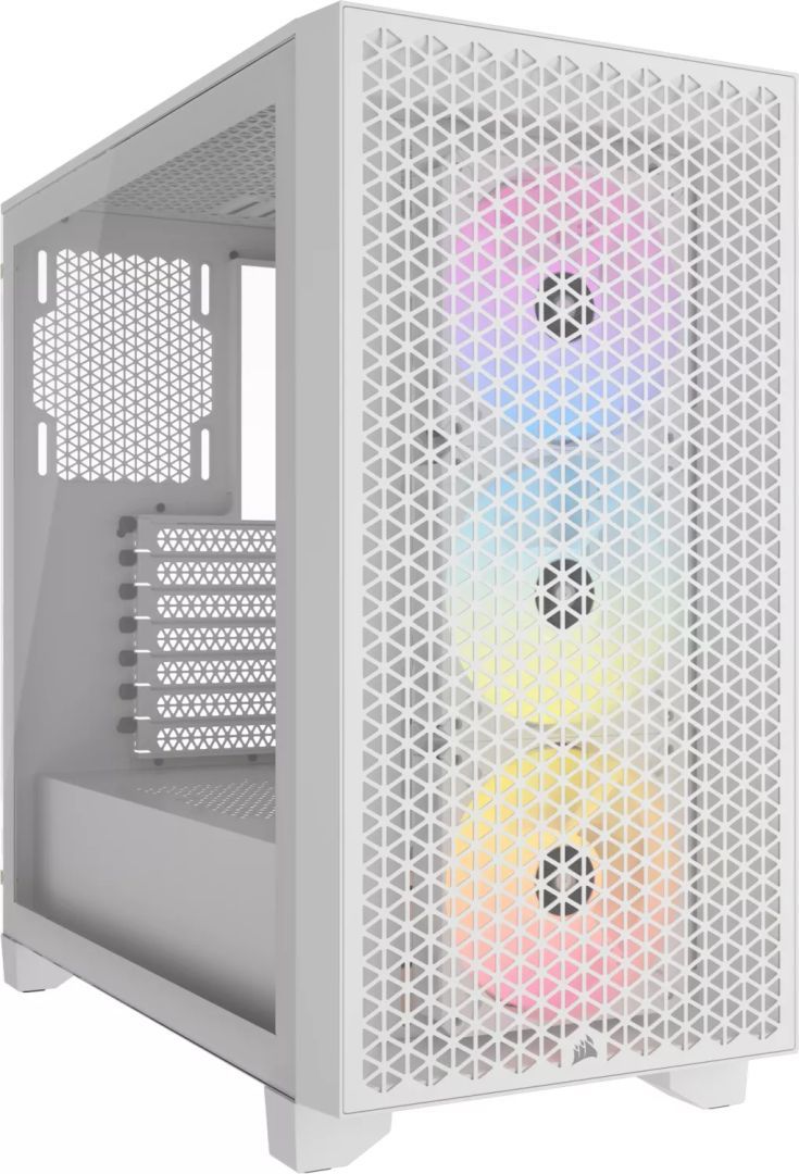 Corsair 3000D RGB Airflow Tempered Glass White Corsair 3000D RGB Airflow Tempered Glass White