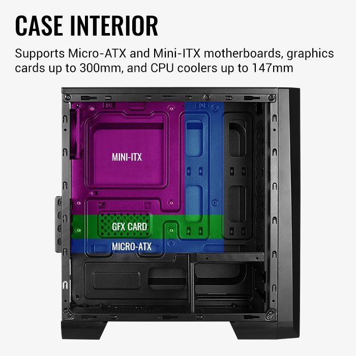Aerocool Cylon Mini RGB Window Black Aerocool Cylon Mini RGB Window Black