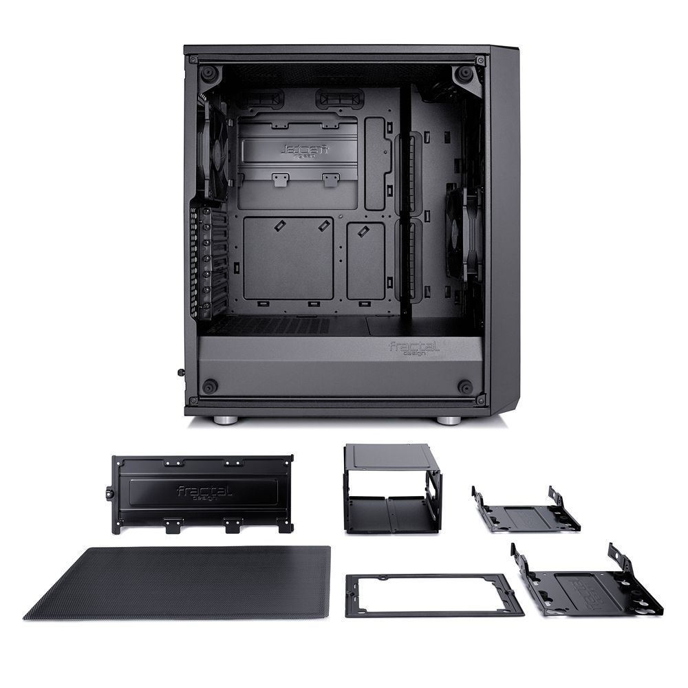 Fractal Design Meshify C Tempered Glass Black Fractal Design Meshify C Tempered Glass Black
