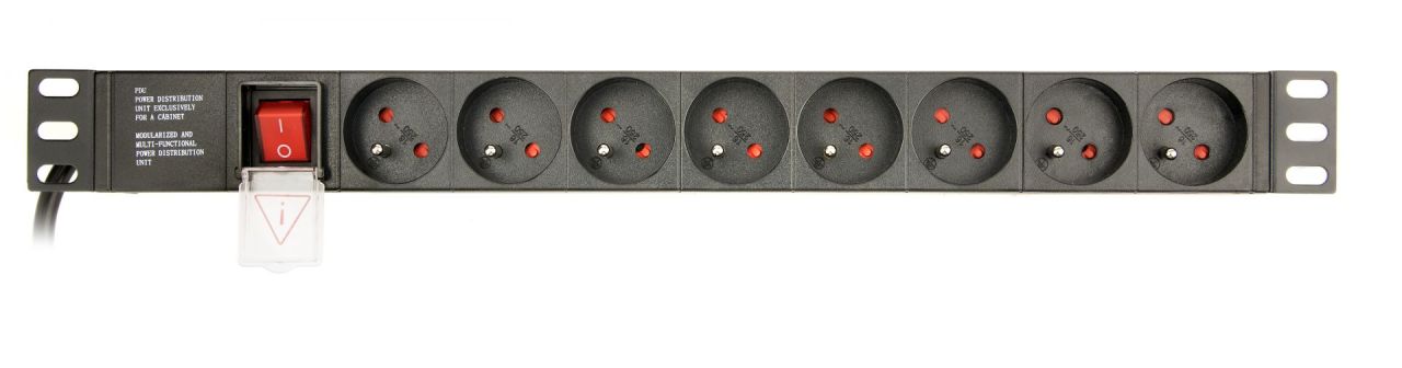 Gembird Hálózati Elosztó Kapcsolóval 8DIN 3m Black Gembird Hálózati Elosztó Kapcsolóval 8DIN 3m Black