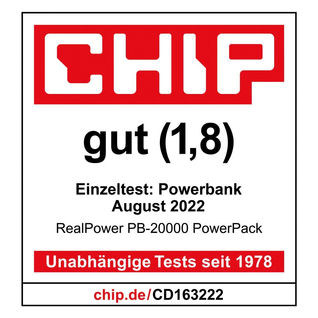 Realpower PB-20000 Startseite 20000mAh PowerBank Orange