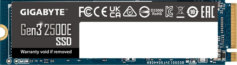 Gigabyte 500GB M.2 2280 NVME Gen3 2500E