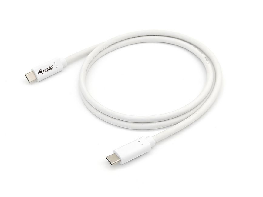 EQuip USB-C 3.2 Gen1 to USB-C 60W cable 2m White EQuip USB-C 3.2 Gen1 to USB-C 60W cable 2m White