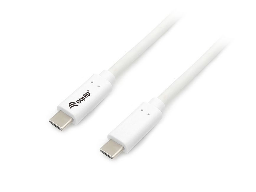 EQuip USB-C 3.2 Gen1 to USB-C 60W cable 2m White EQuip USB-C 3.2 Gen1 to USB-C 60W cable 2m White