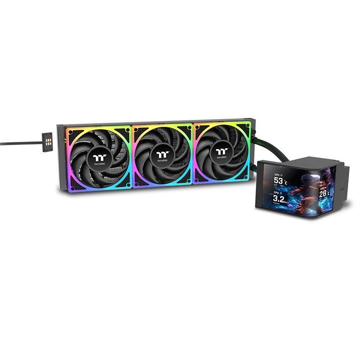 Thermaltake MAGCurve 360 Ultra ARGB Sync AIO Liquid Cooler Black Thermaltake MAGCurve 360 Ultra ARGB Sync AIO Liquid Cooler Black
