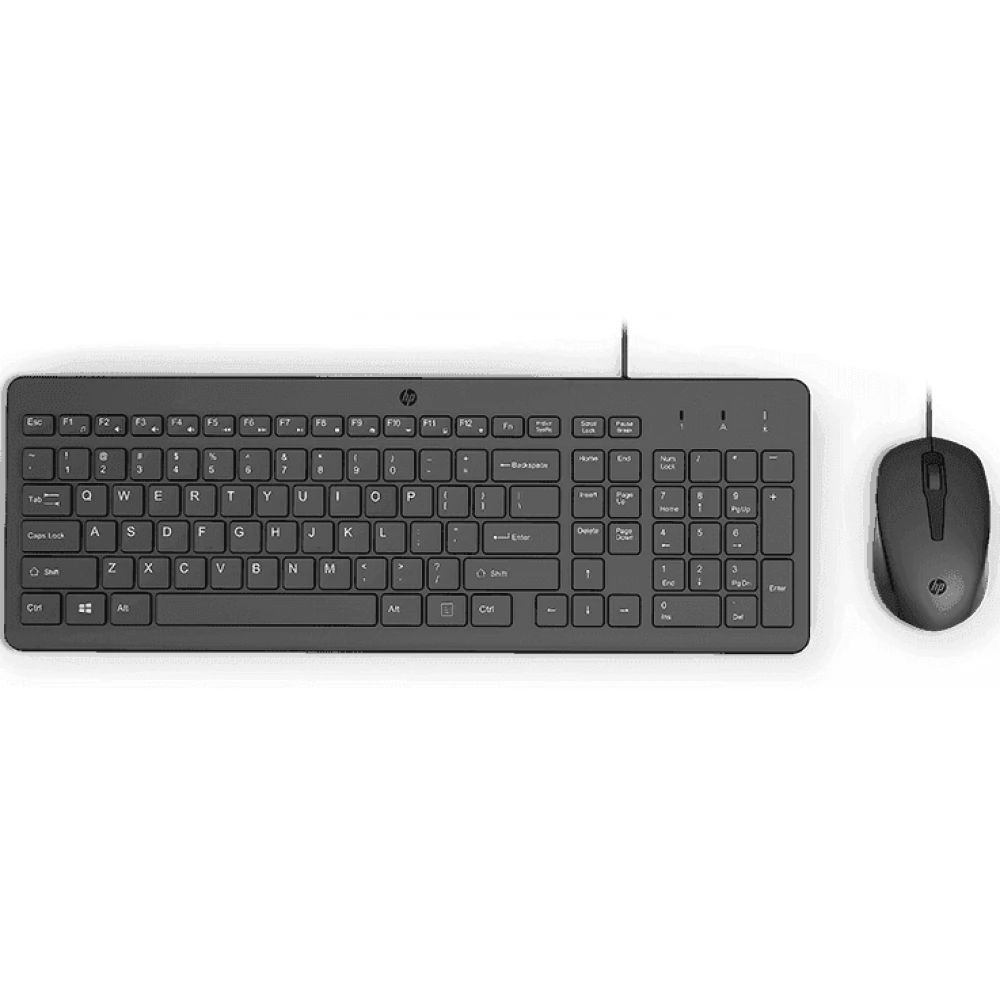 HP 150 Wired Mouse and Keyboard Combo Black US HP 150 Wired Mouse and Keyboard Combo Black US
