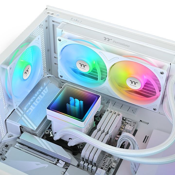 Thermaltake TH240 V3 ARGB Sync AIO Liquid Cooler Snow Edition