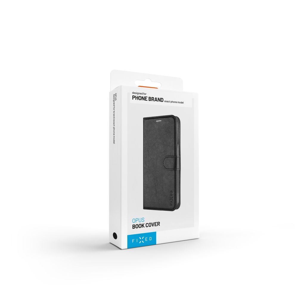 FIXED Opus oldalra nyíló telefontok Apple iPhone 17 készülékhez, fekete