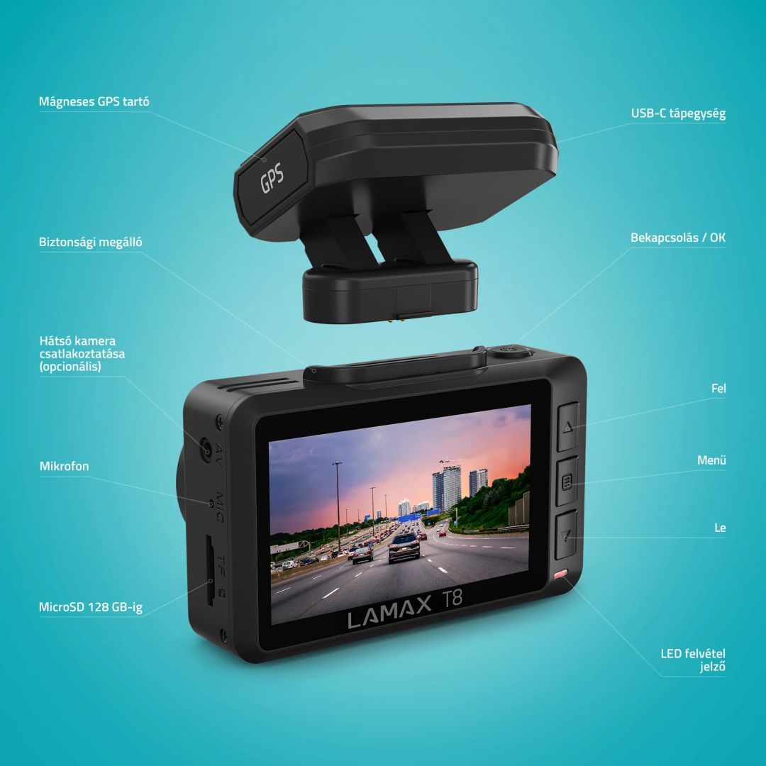 Lamax T8 DashCam Black