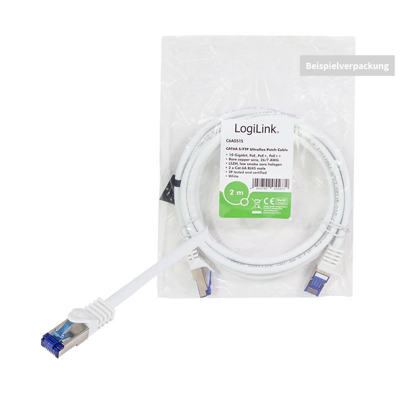 Logilink CAT6A S-FTP Patch Cable 50m White