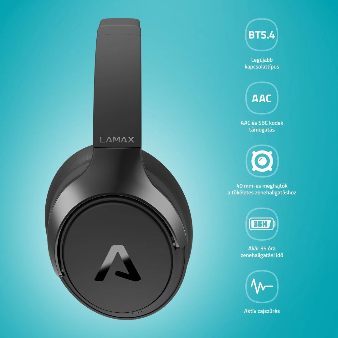 Lamax MuseComfort1 ANC Bluetooth Headset Black Lamax MuseComfort1 ANC Bluetooth Headset Black