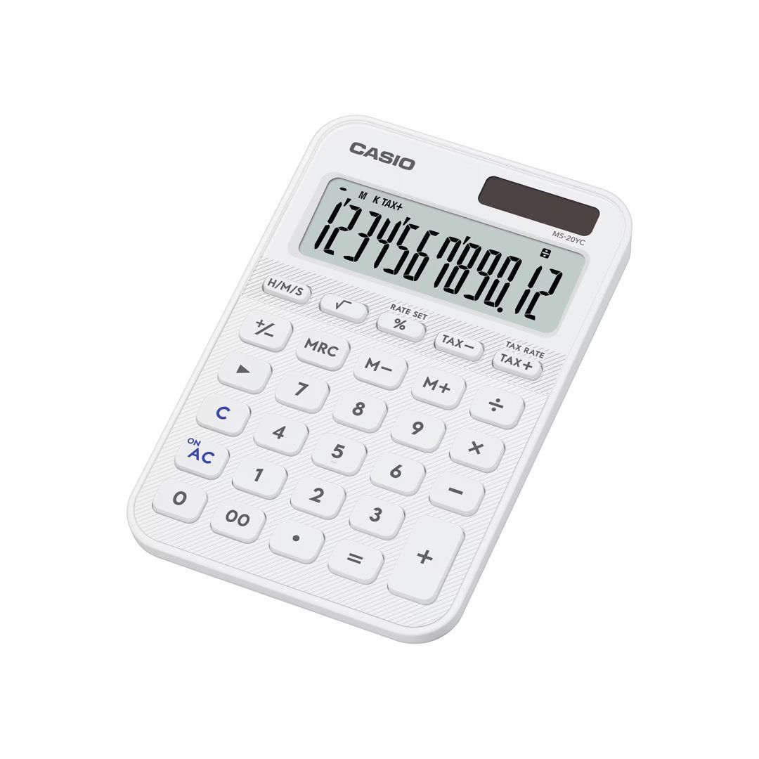 Casio MS-20YC-WE Asztali számológép White