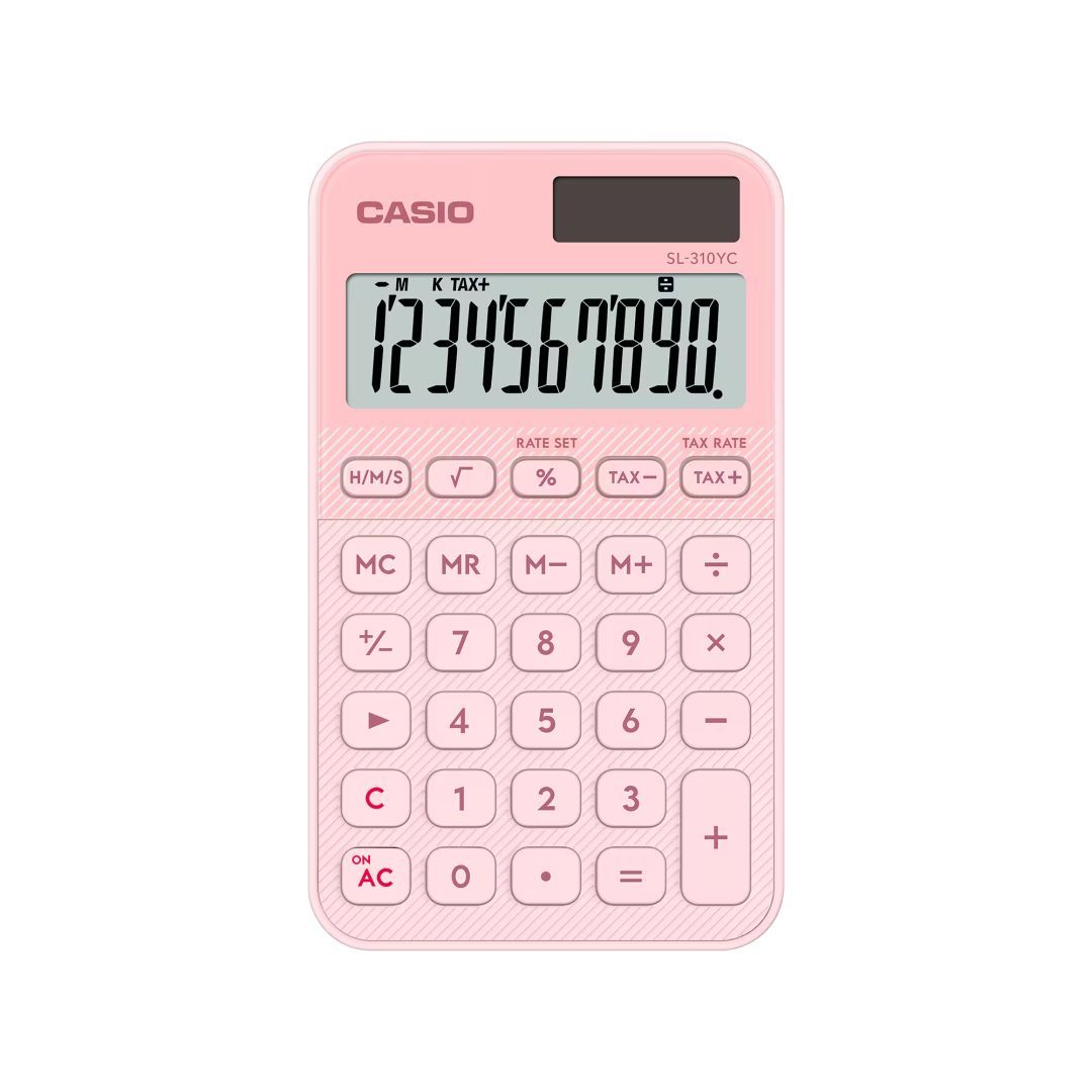 Casio SL-310YC-LP Asztali számológép Pink