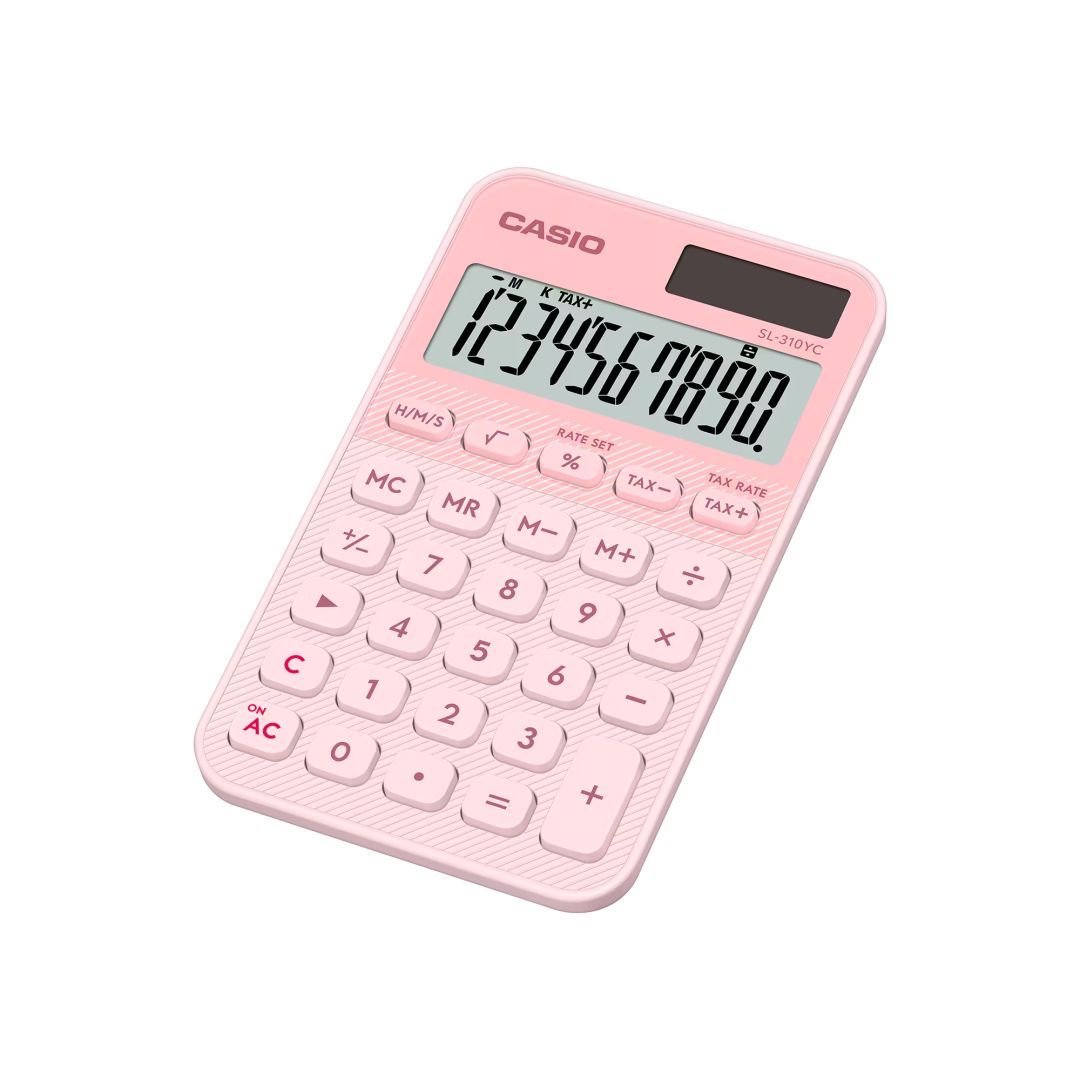 Casio SL-310YC-LP Asztali számológép Pink