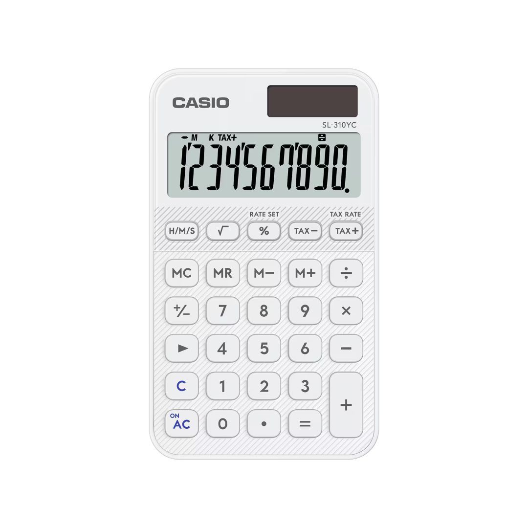 Casio SL-310YC-WE Asztali számológép White