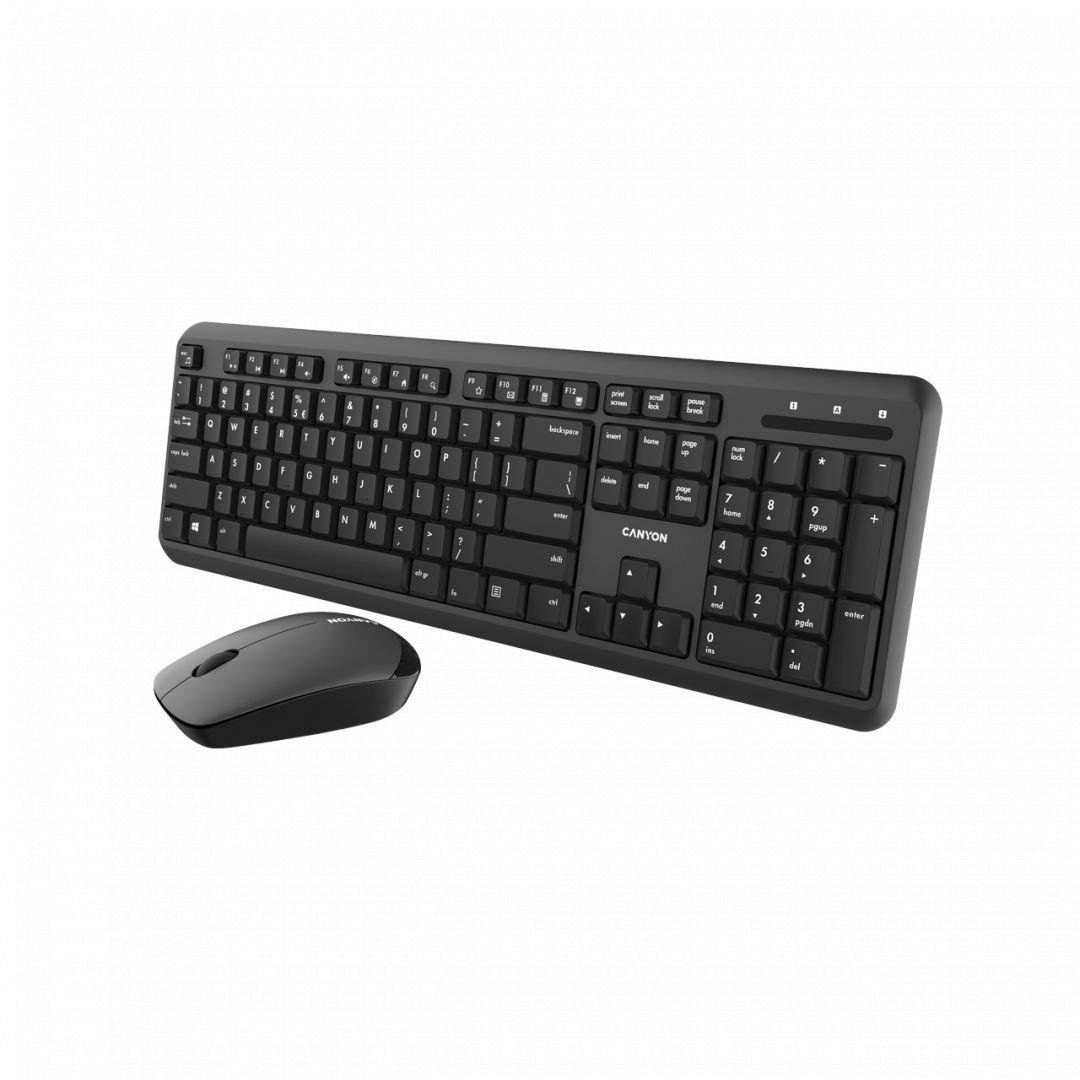 Canyon CNS-HSETW02-HU Wireless combo keyboard and mouse Black HU Canyon CNS-HSETW02-HU Wireless combo keyboard and mouse Black HU