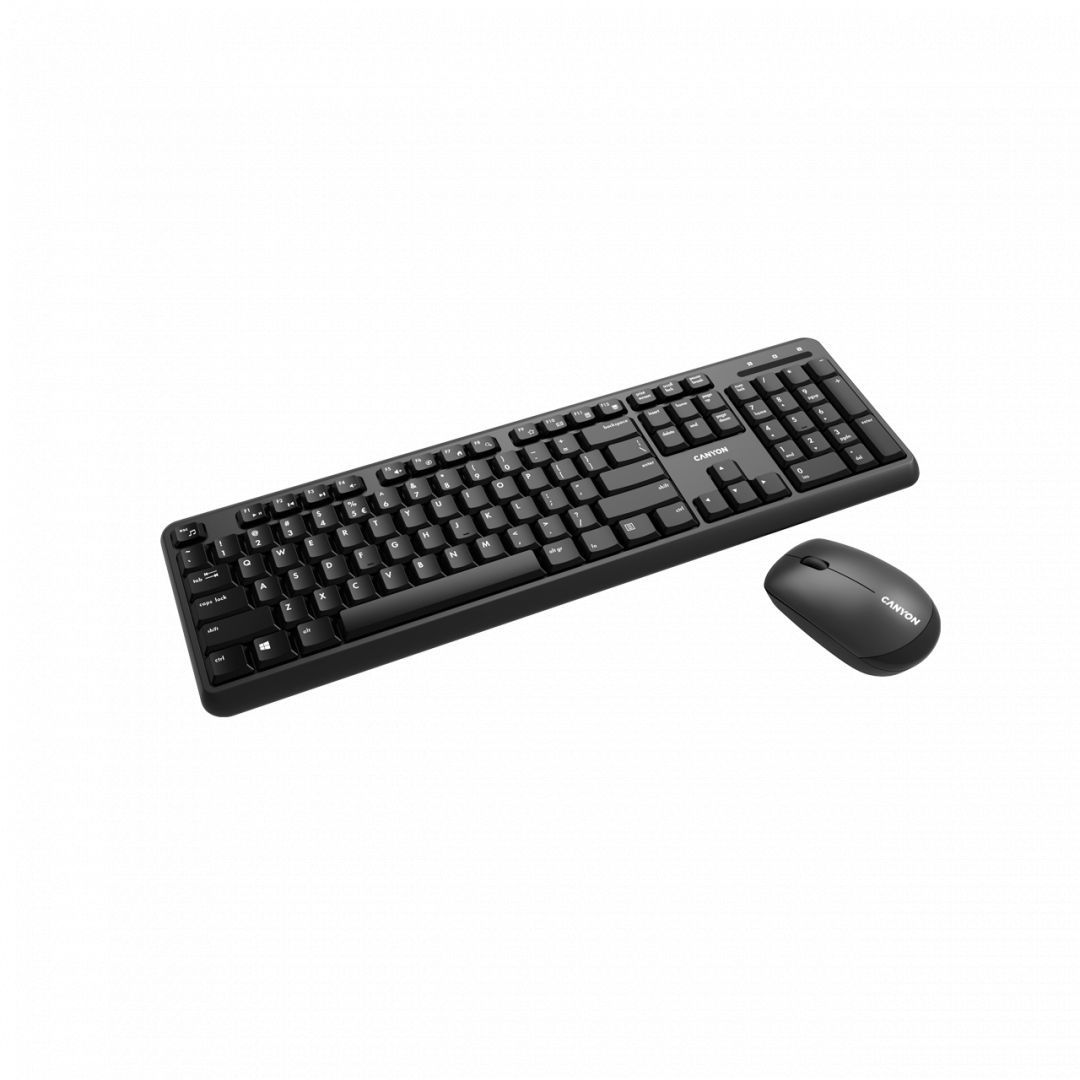 Canyon CNS-HSETW02-HU Wireless combo keyboard and mouse Black HU Canyon CNS-HSETW02-HU Wireless combo keyboard and mouse Black HU