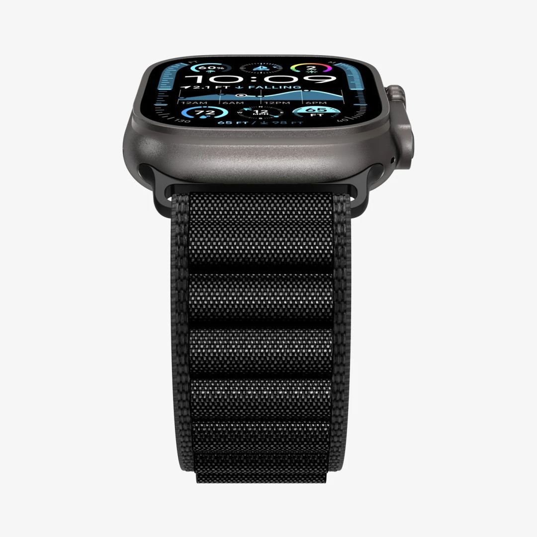 Spigen Fabric Band (hook) for Apple Watch 49mm/46mm/45mm/44mm Black