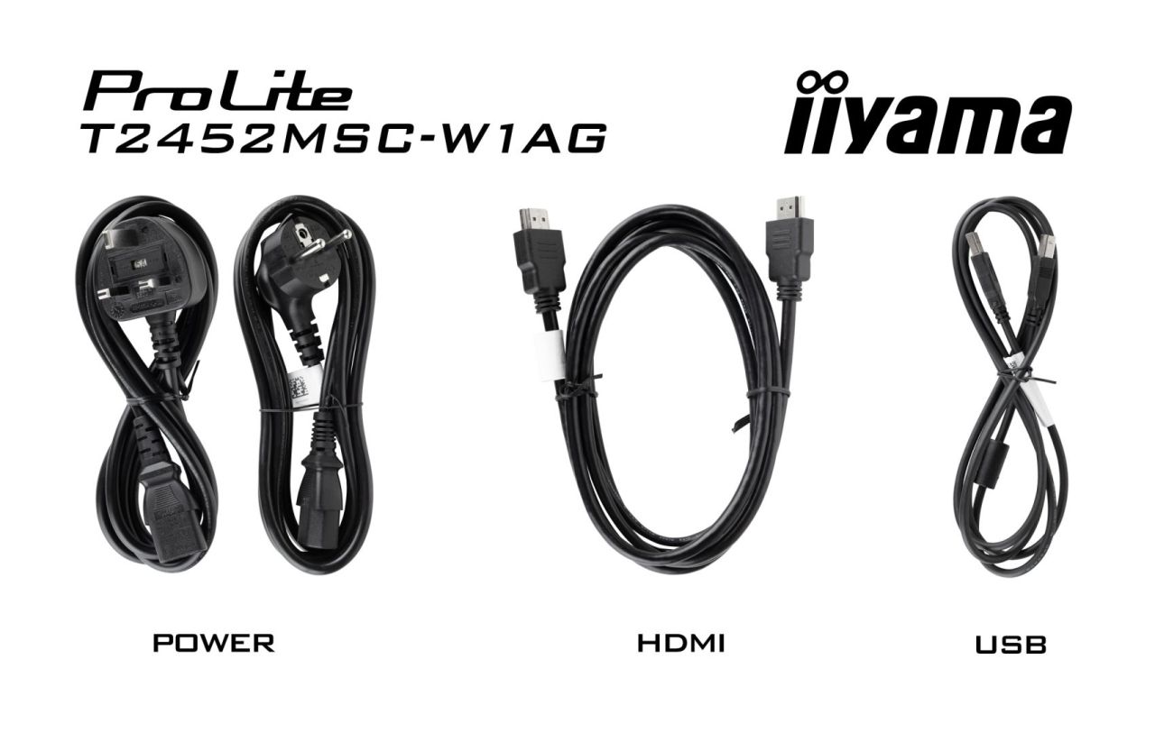 iiyama 24" ProLite T2452MSC-W1AG IPS LED