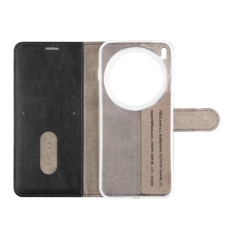 FIXED Opus oldalra nyíló telefontok Vivo X300 Pro készülékhez, fekete