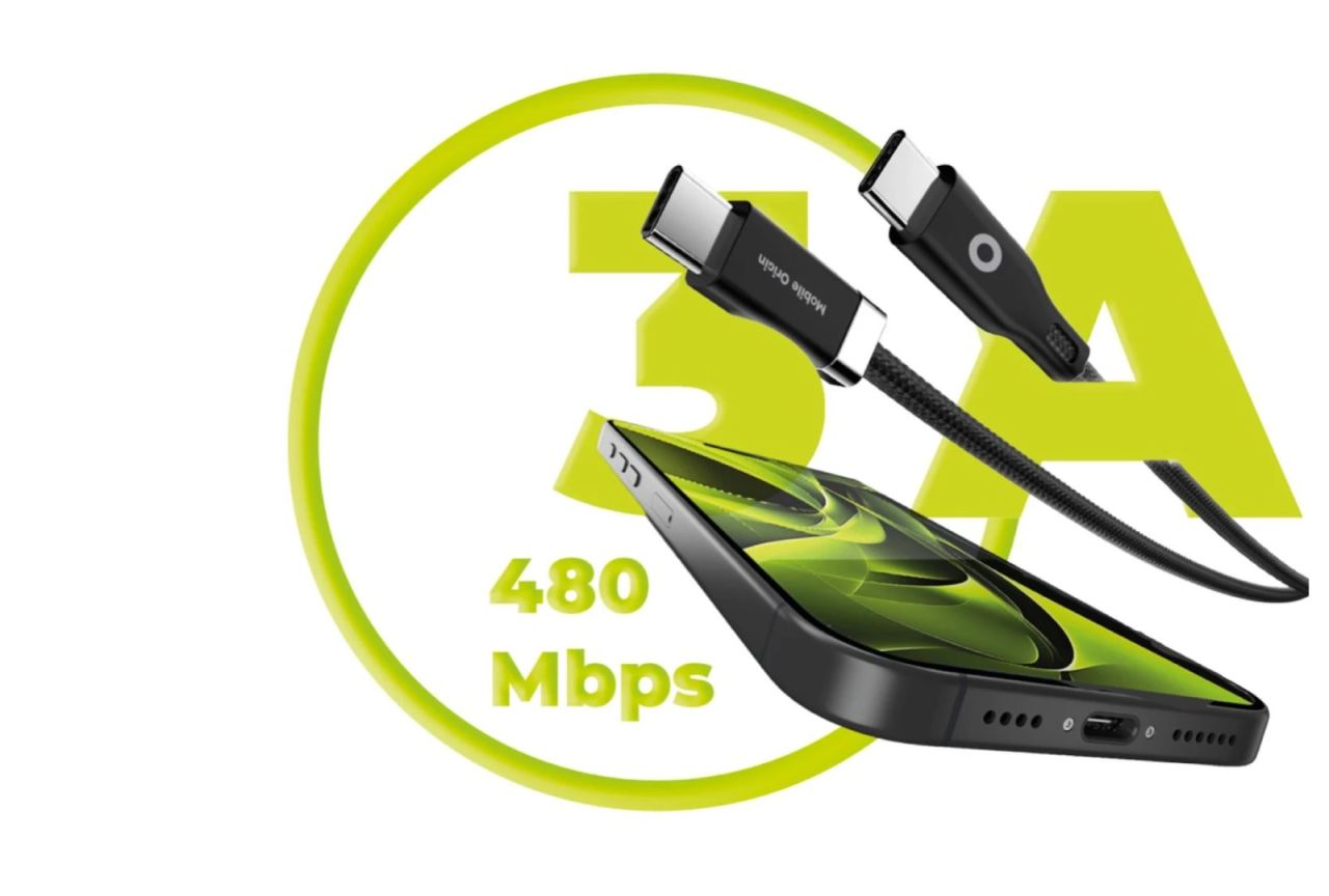 Mobile Origin 60W Magnetic StayCable USB-C to USB-C 1,5m Black Mobile Origin 60W Magnetic StayCable USB-C to USB-C 1,5m Black