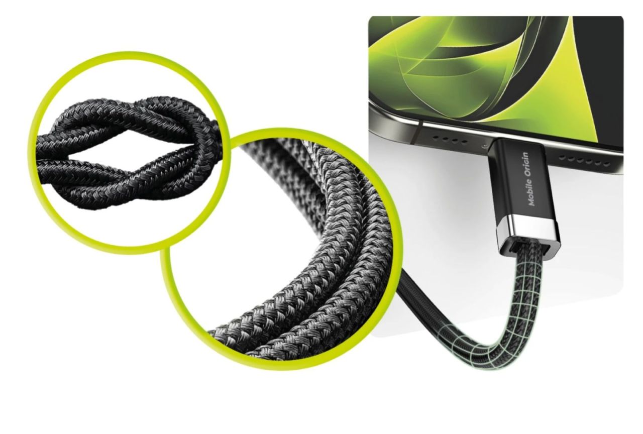 Mobile Origin 60W Magnetic StayCable USB-C to USB-C 1,5m Black Mobile Origin 60W Magnetic StayCable USB-C to USB-C 1,5m Black