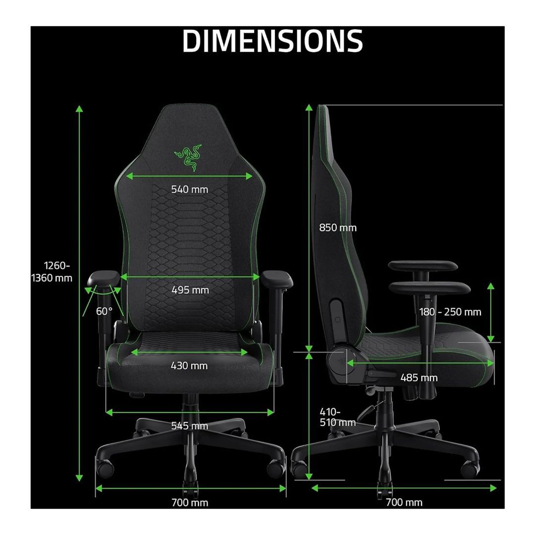 Razer Iskur V2 X Fabric Gaming Chair Black/Green