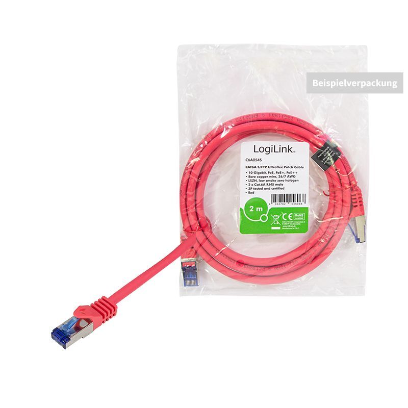 Logilink CAT6A S-FTP Patch Cable 10m Red