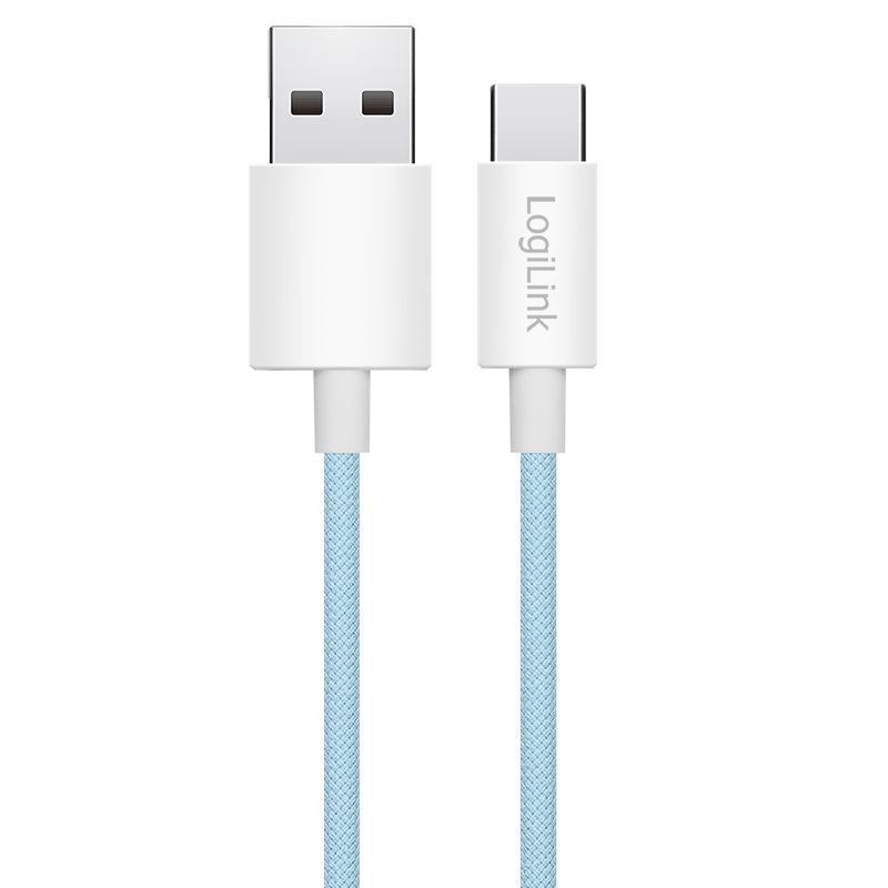 Logilink USB 2.0 C/M - A/M 60W cable 0,5m Blue Logilink USB 2.0 C/M - A/M 60W cable 0,5m Blue