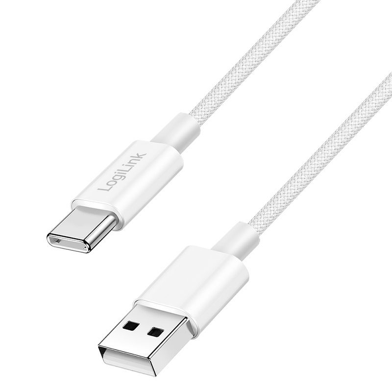 Logilink USB 2.0 C/M - A/M 60W cable 1,5m White Logilink USB 2.0 C/M - A/M 60W cable 1,5m White