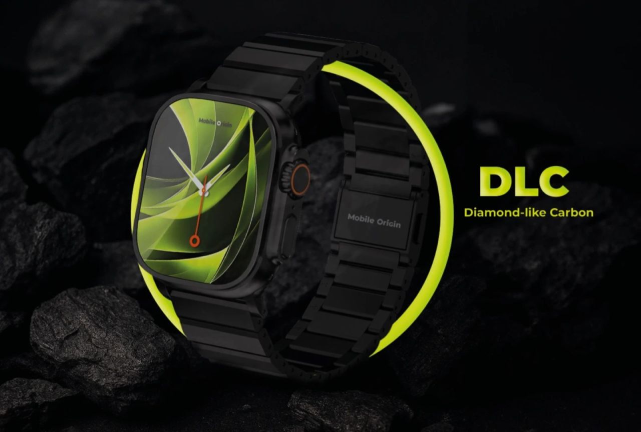 Mobile Origin Titanium Band Modena for Apple Watch Ultra 49mm Black