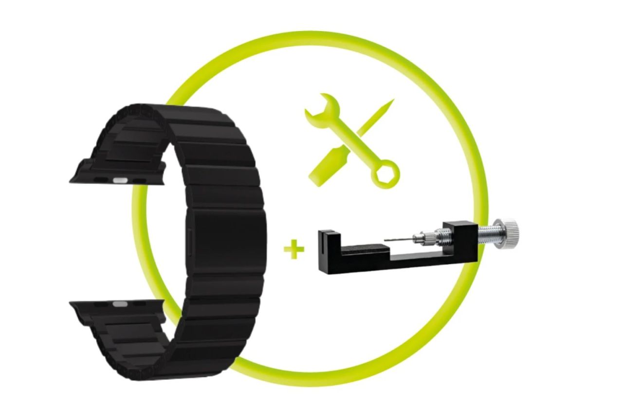 Mobile Origin Titanium Band Modena for Apple Watch Ultra 49mm Black