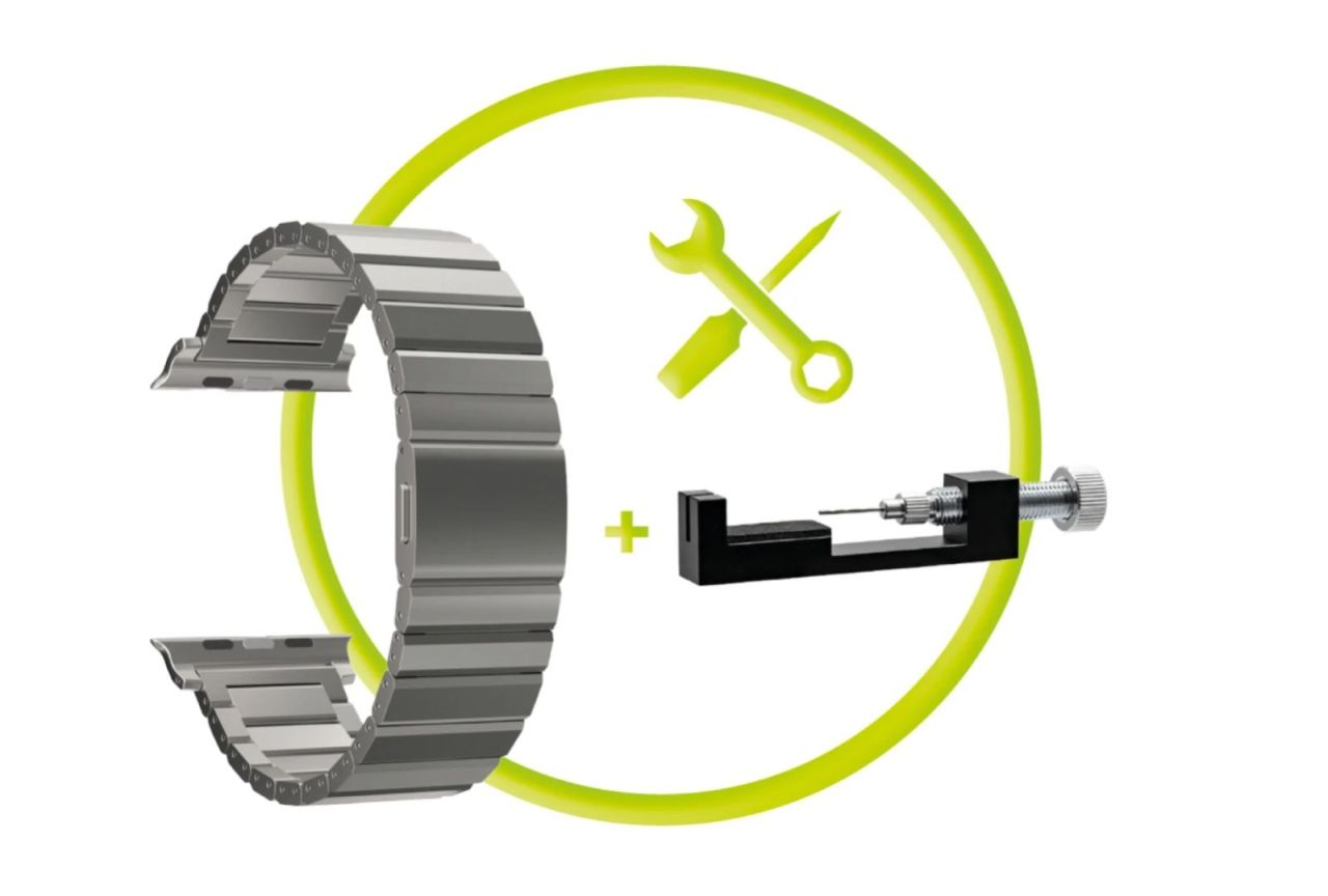 Mobile Origin Titanium Band Modena for Apple Watch Ultra 49mm Natural