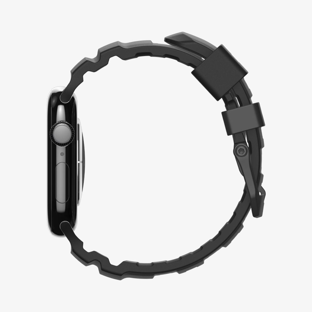 Spigen Silicone Band for Apple Watch 49mm/46mm/45mm/44mm Black