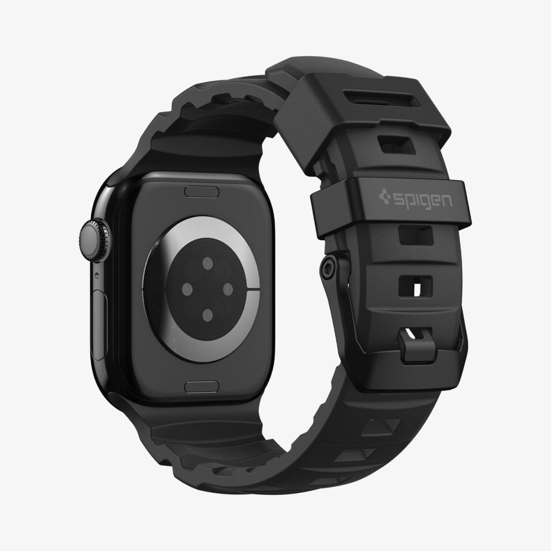 Spigen Silicone Band for Apple Watch 49mm/46mm/45mm/44mm Black