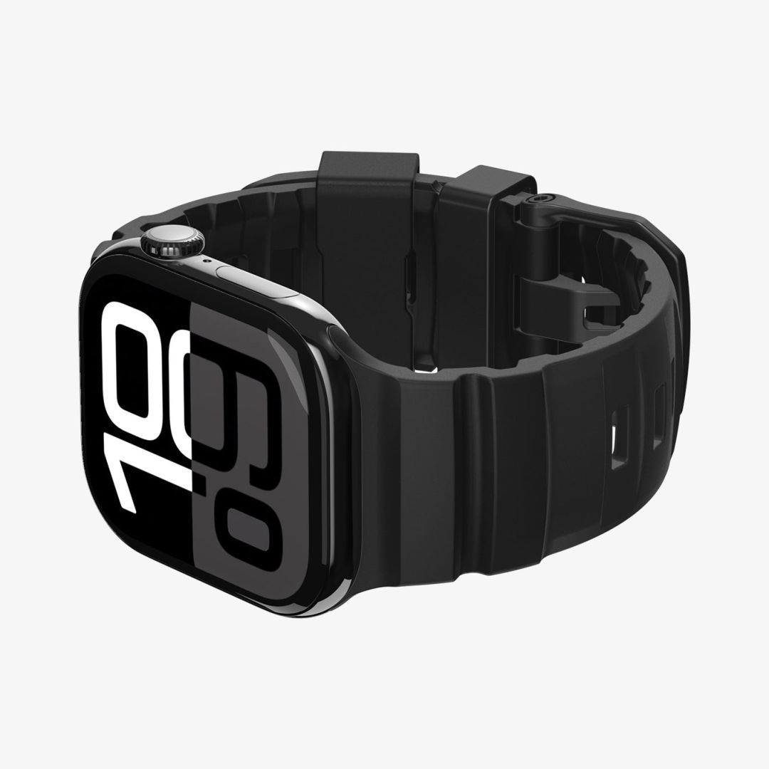 Spigen Silicone Band for Apple Watch 49mm/46mm/45mm/44mm Black