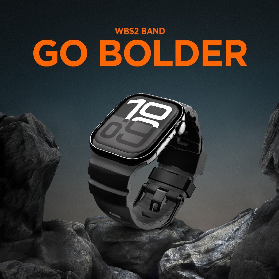 Spigen Silicone Band for Apple Watch 49mm/46mm/45mm/44mm Black