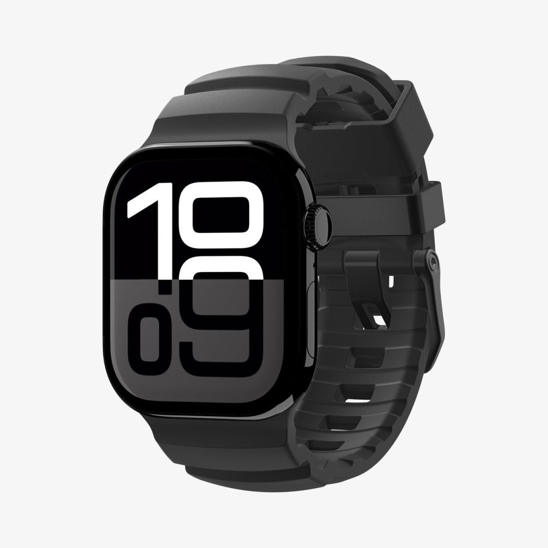 Spigen Silicone Band for Apple Watch 49mm/46mm/45mm/44mm Black