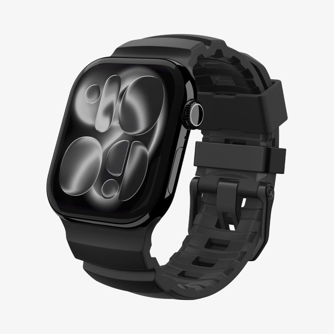 Spigen Silicone Band for Apple Watch 49mm/46mm/45mm/44mm Black