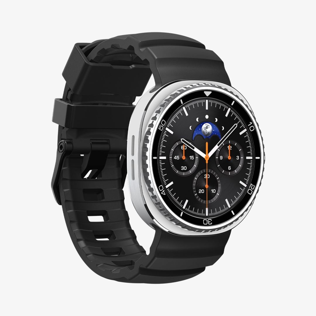 Spigen Silicone Band for Samsung Galaxy Watch 8 46mm/44mm/40mm Black