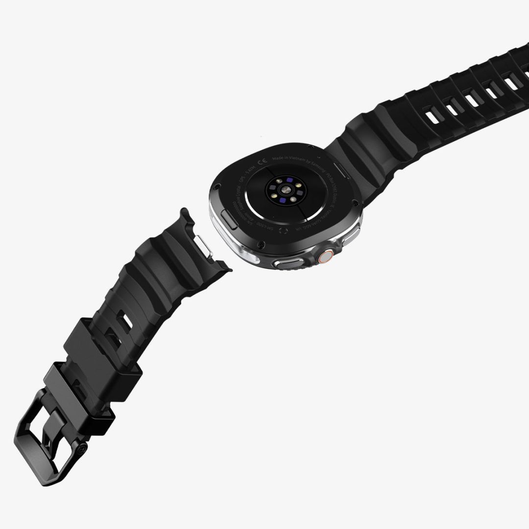 Spigen Silicone Band for Samsung Galaxy Watch 8 46mm/44mm/40mm Black