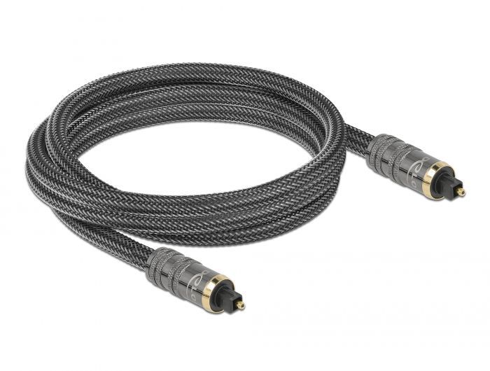 DeLock Toslink male - male Standard Cable 2m Anthracite