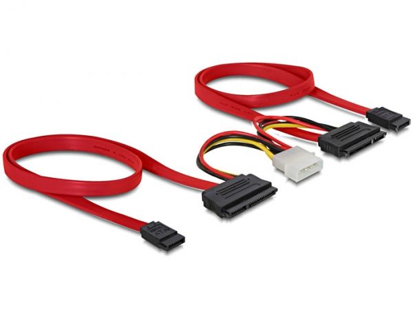DeLock SATA All-in-One cable for 2x HDD DeLock SATA All-in-One cable for 2x HDD