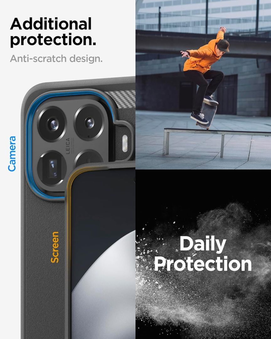 Spigen Rugged Armor case for Xiaomi 15T Pro Matte Black