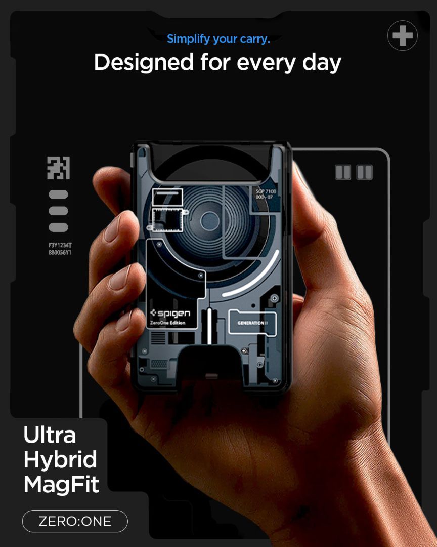 Spigen Ultra Hybrid Wallet MagSafe Zero One Black