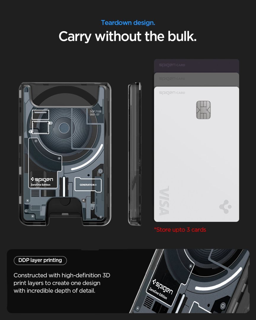 Spigen Ultra Hybrid Wallet MagSafe Zero One Black