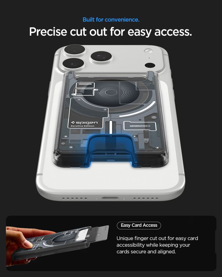 Spigen Ultra Hybrid Wallet MagSafe Zero One Black